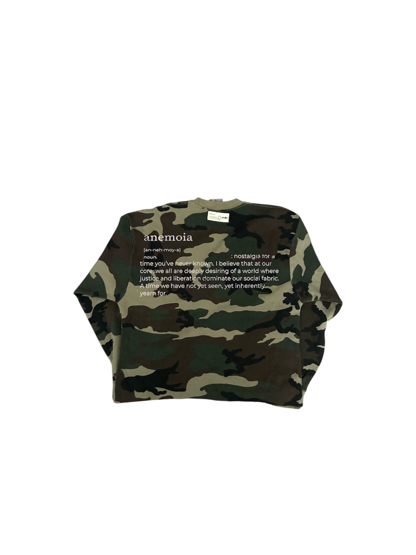Cropped Thermal Camo Longsleeve