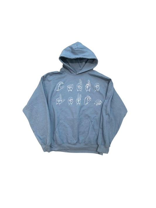 Vintage Cyan Hoodie