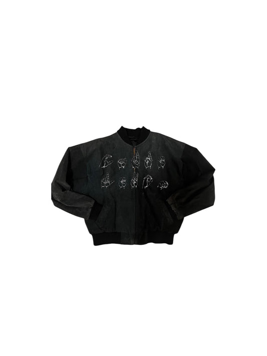 80s bomber jacket