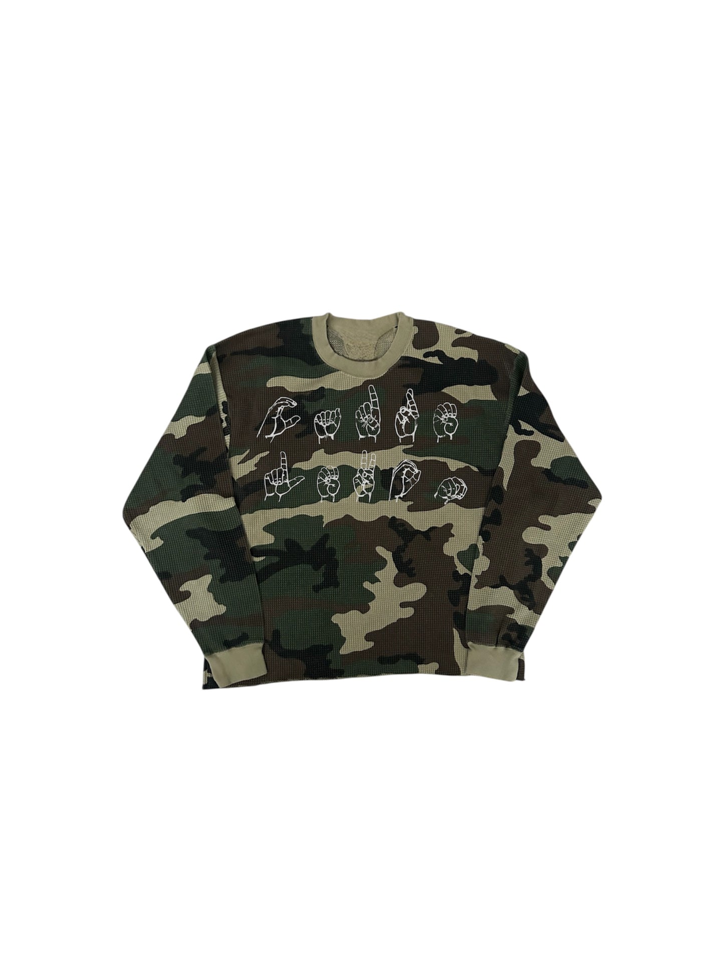 Cropped Thermal Camo Longsleeve