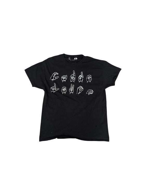 black tee