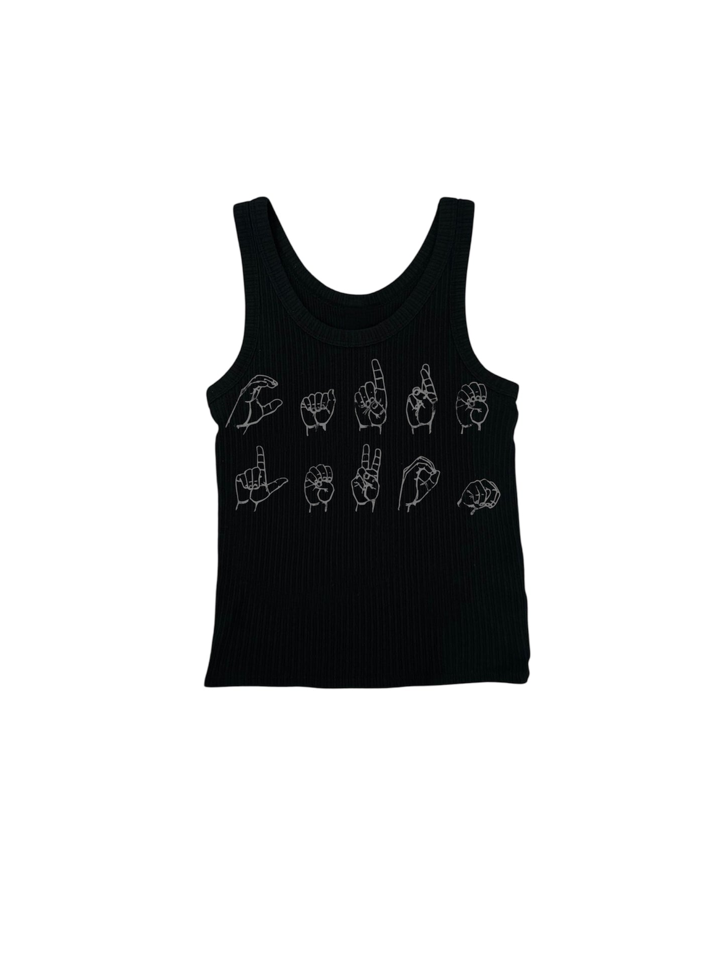 black womens tank top