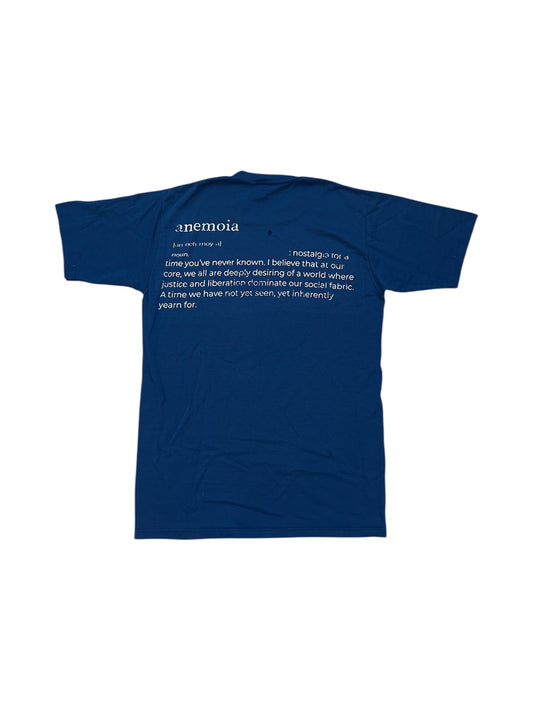 70s blue anemoia tee