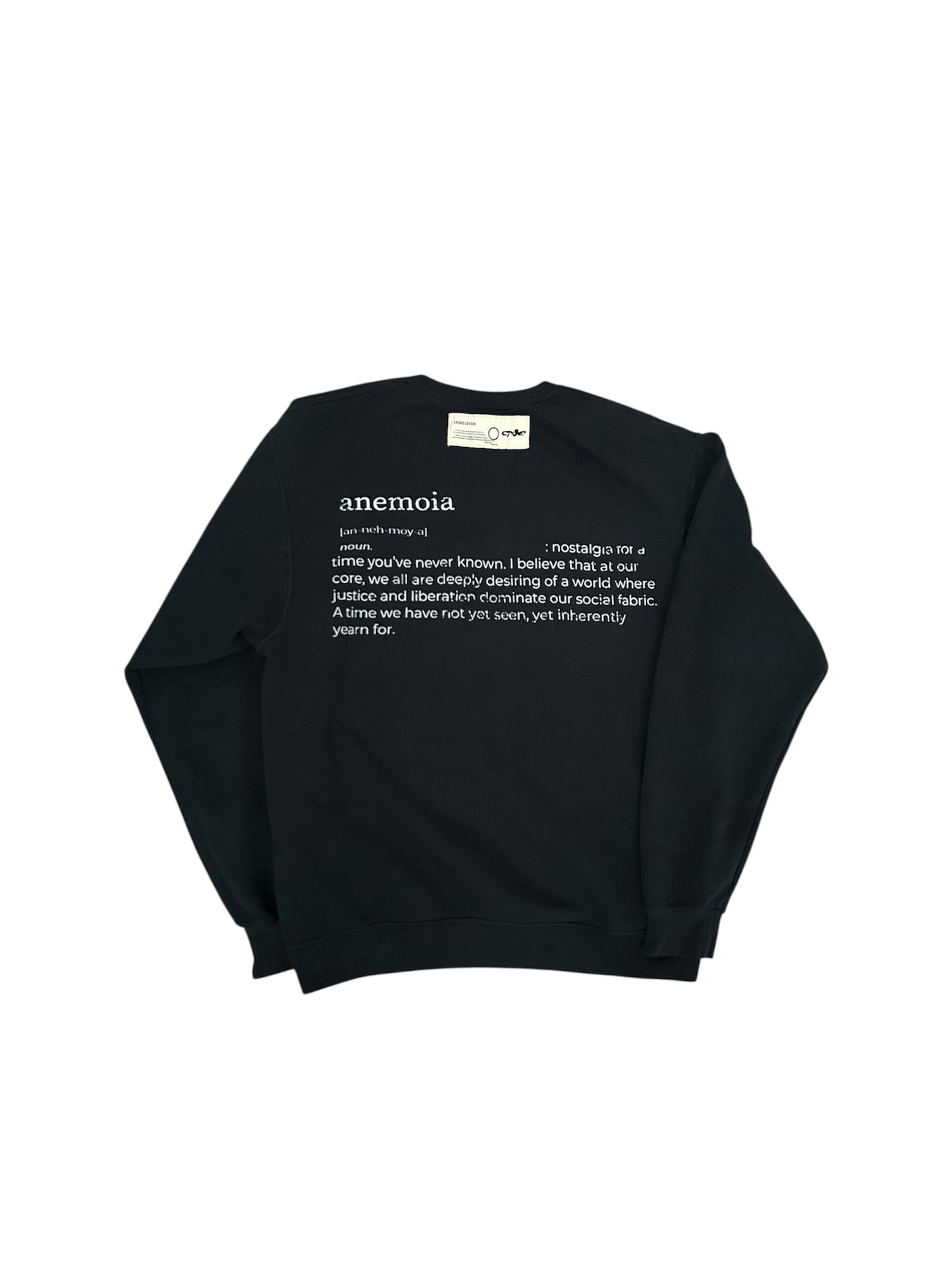 black crewneck