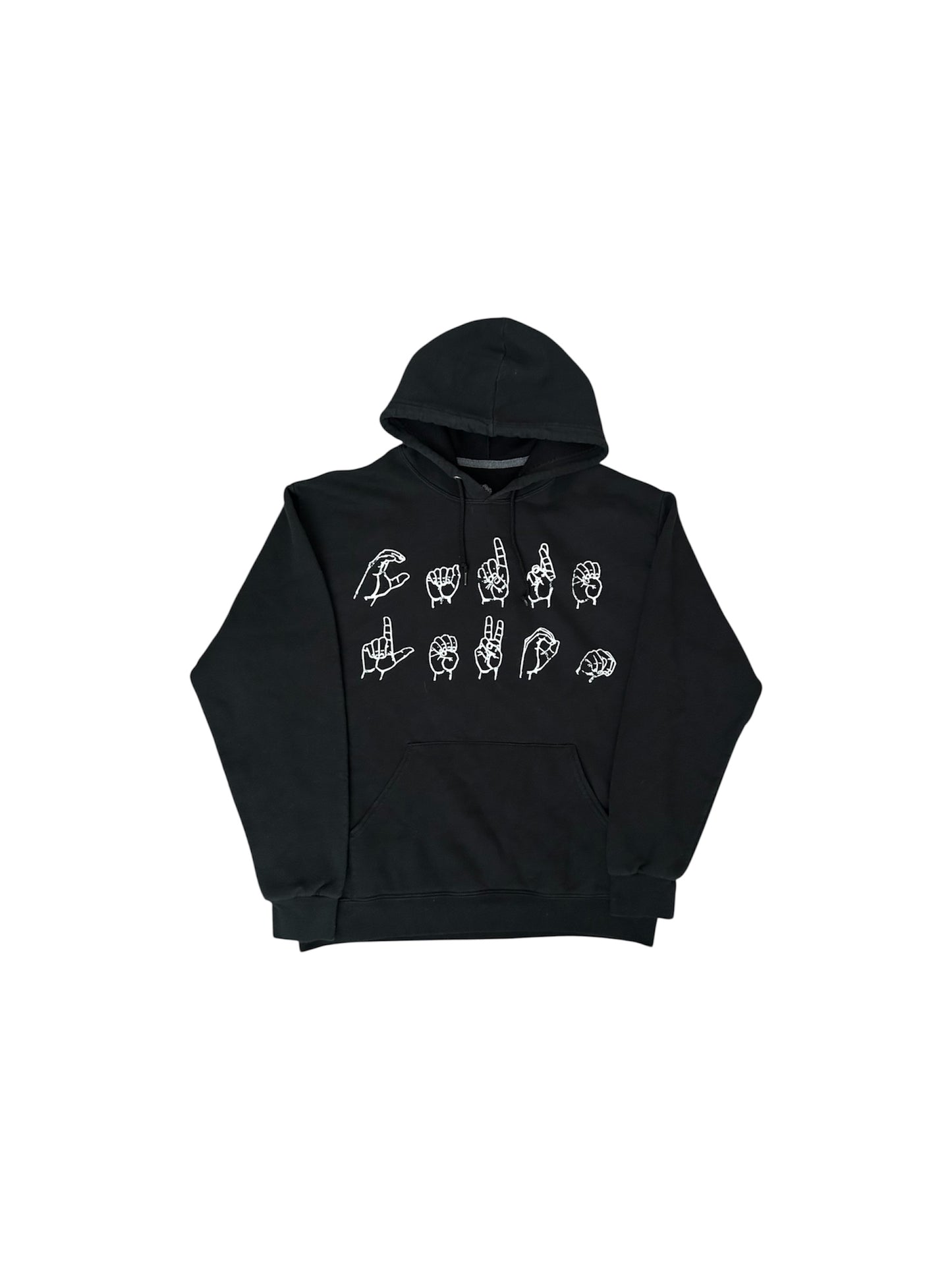black hoodie