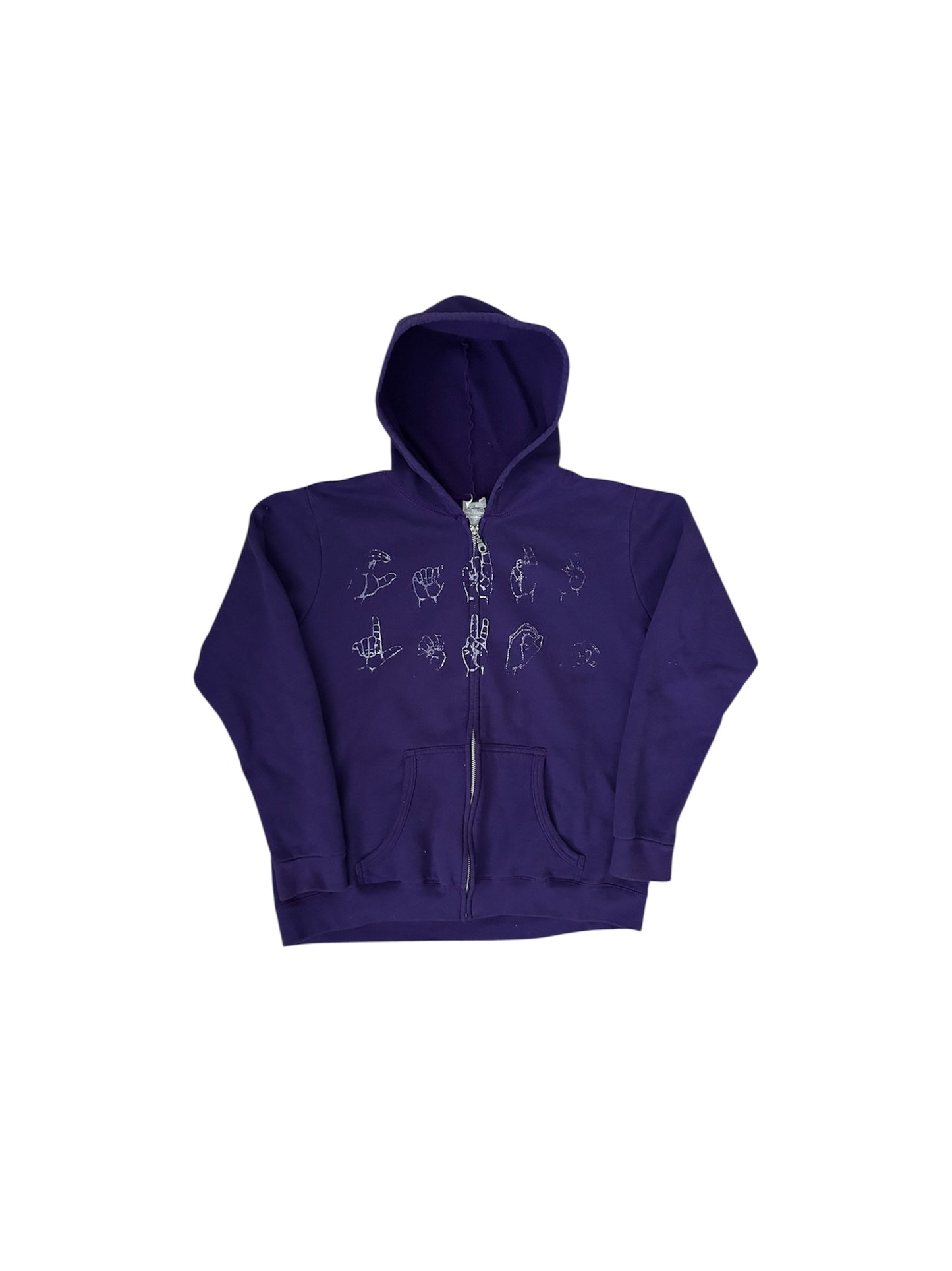 purple vintage zip up