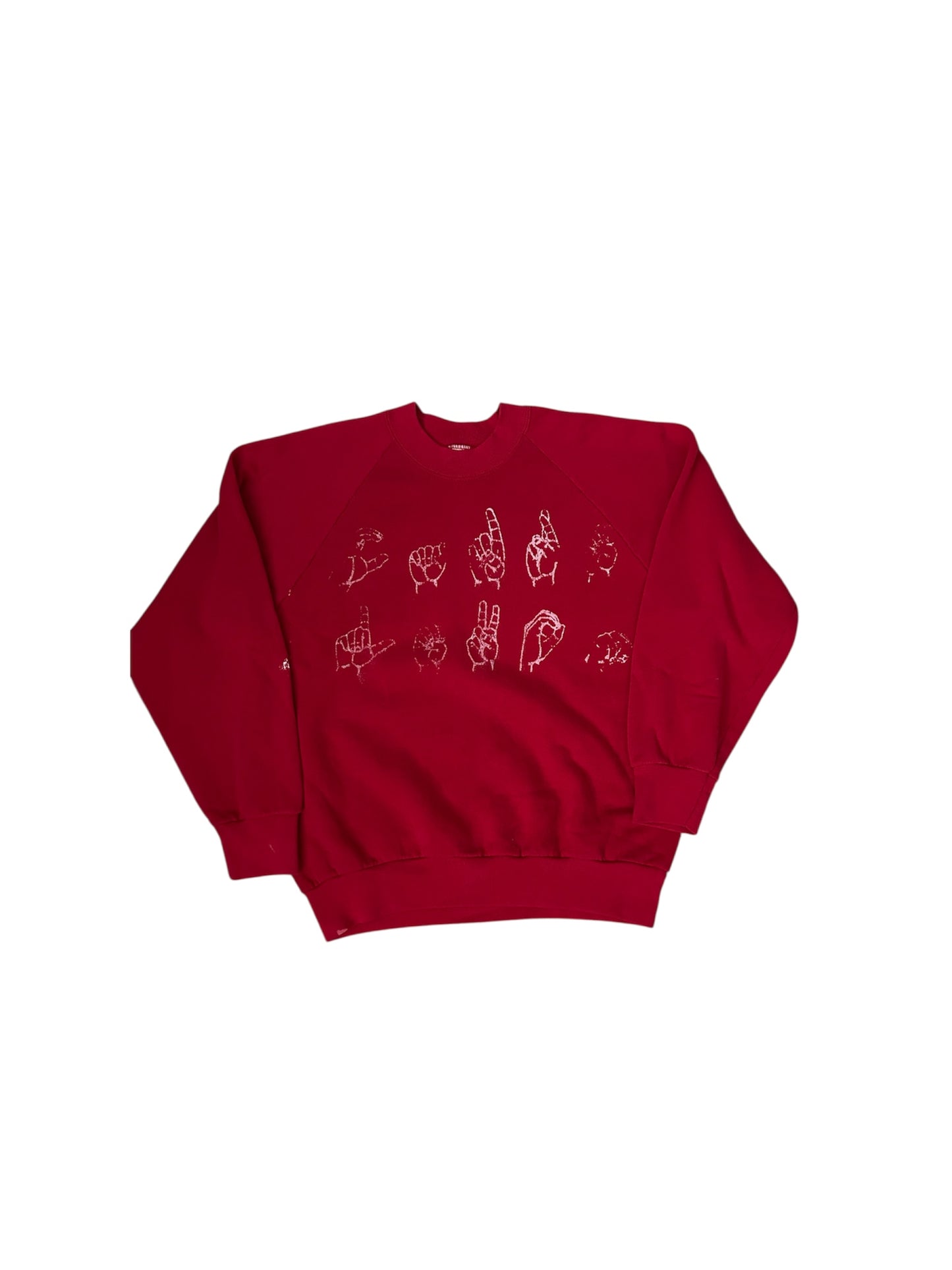 vintage red crewneck