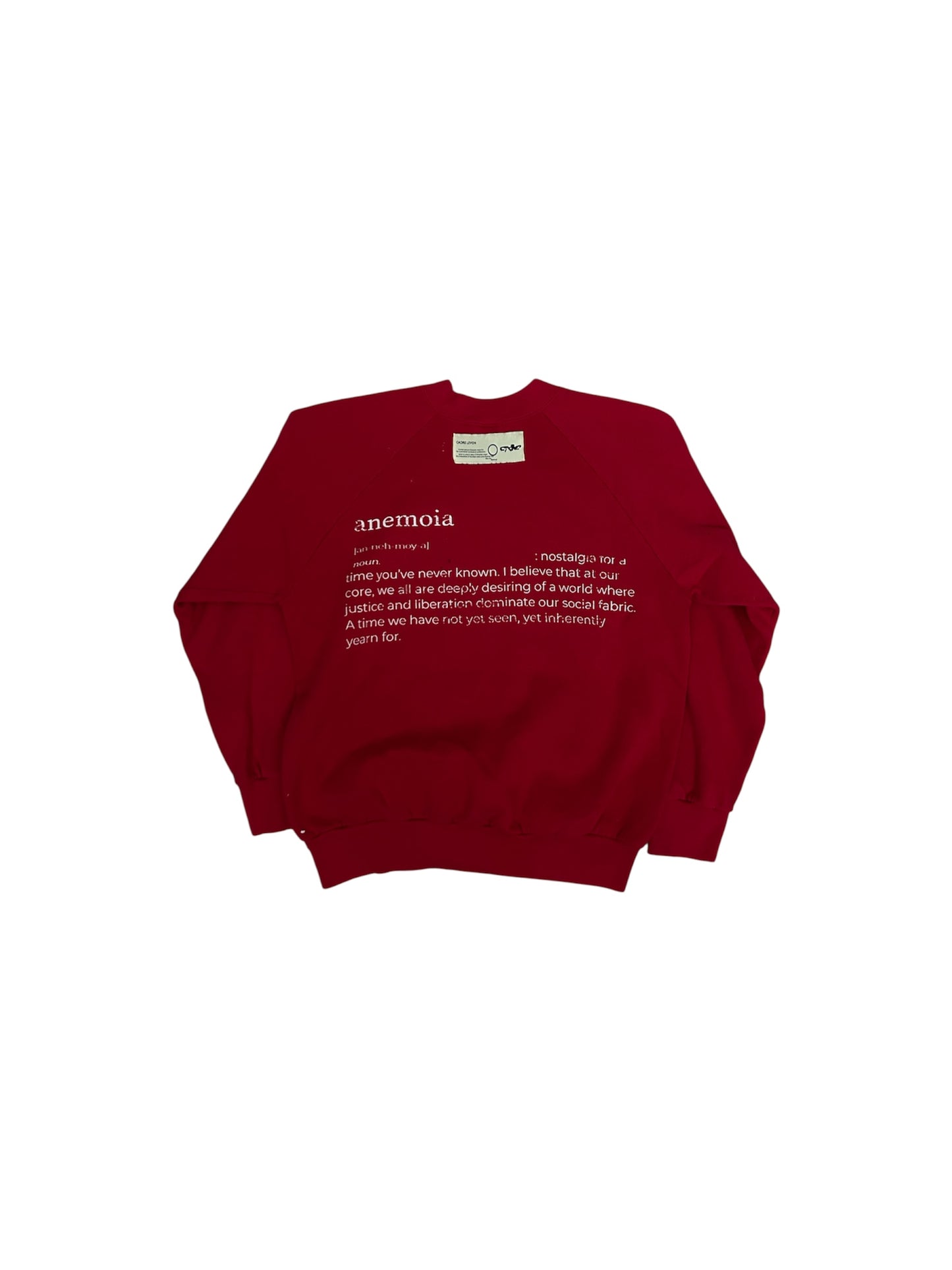 vintage red crewneck