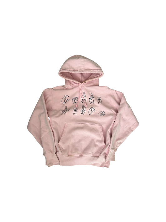 vintage pink hoodie