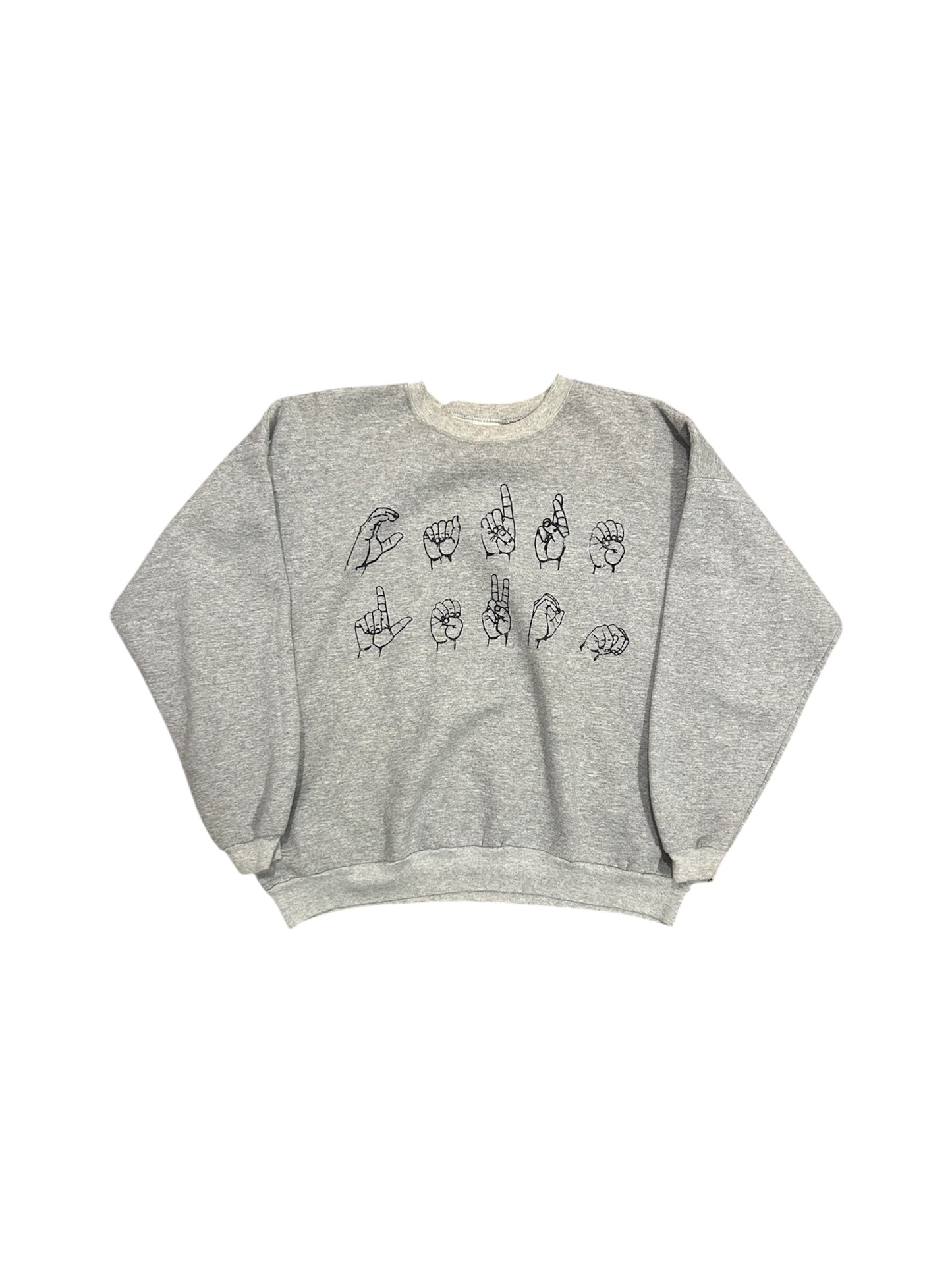vintage grey crewneck