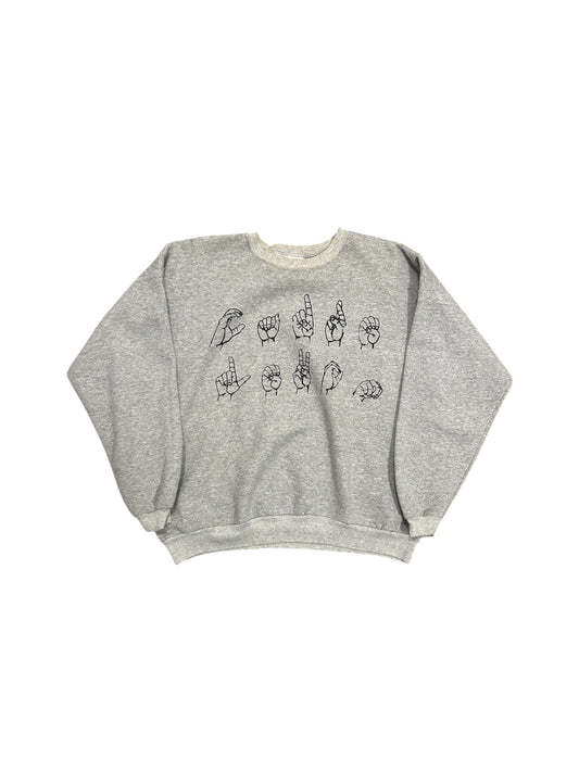 vintage grey crewneck