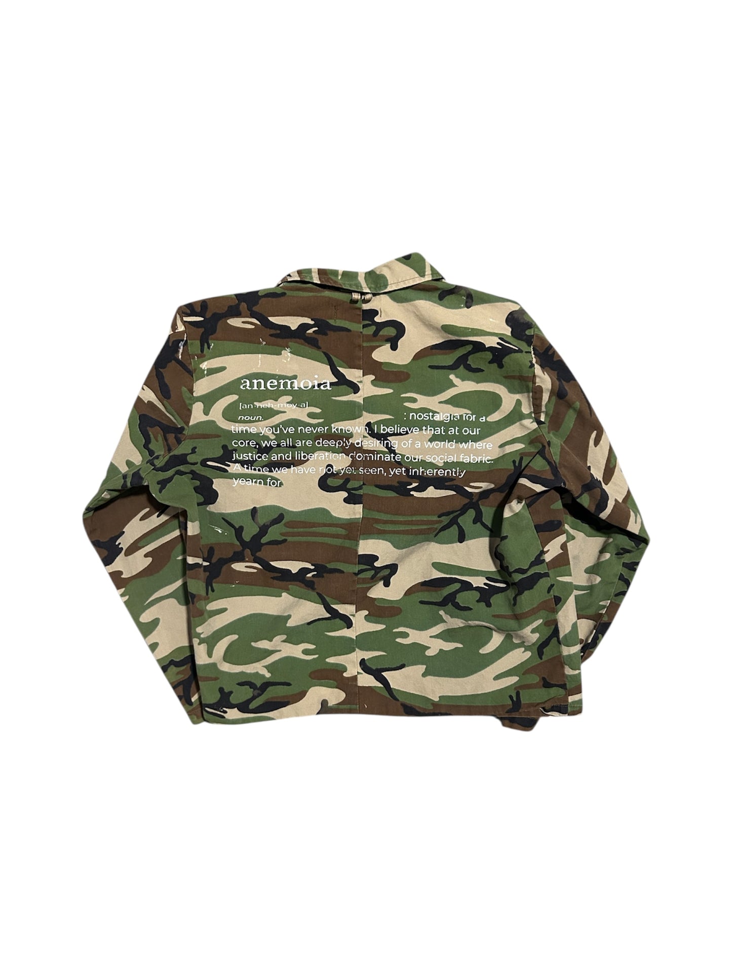 Cropped Vintage Camo Jacket